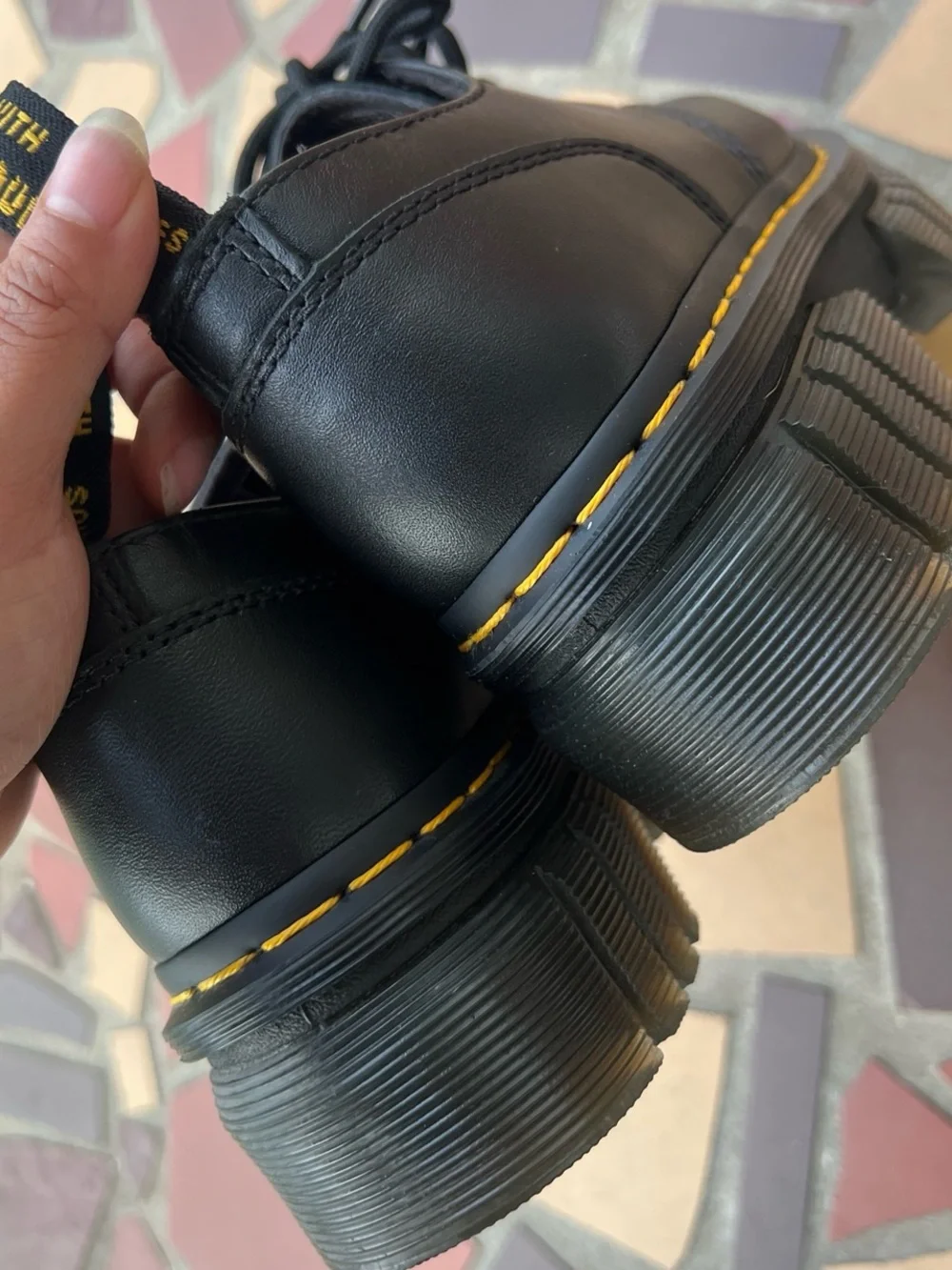 Dr. Martens Black Audrick 3 Eye Platform Shoes
